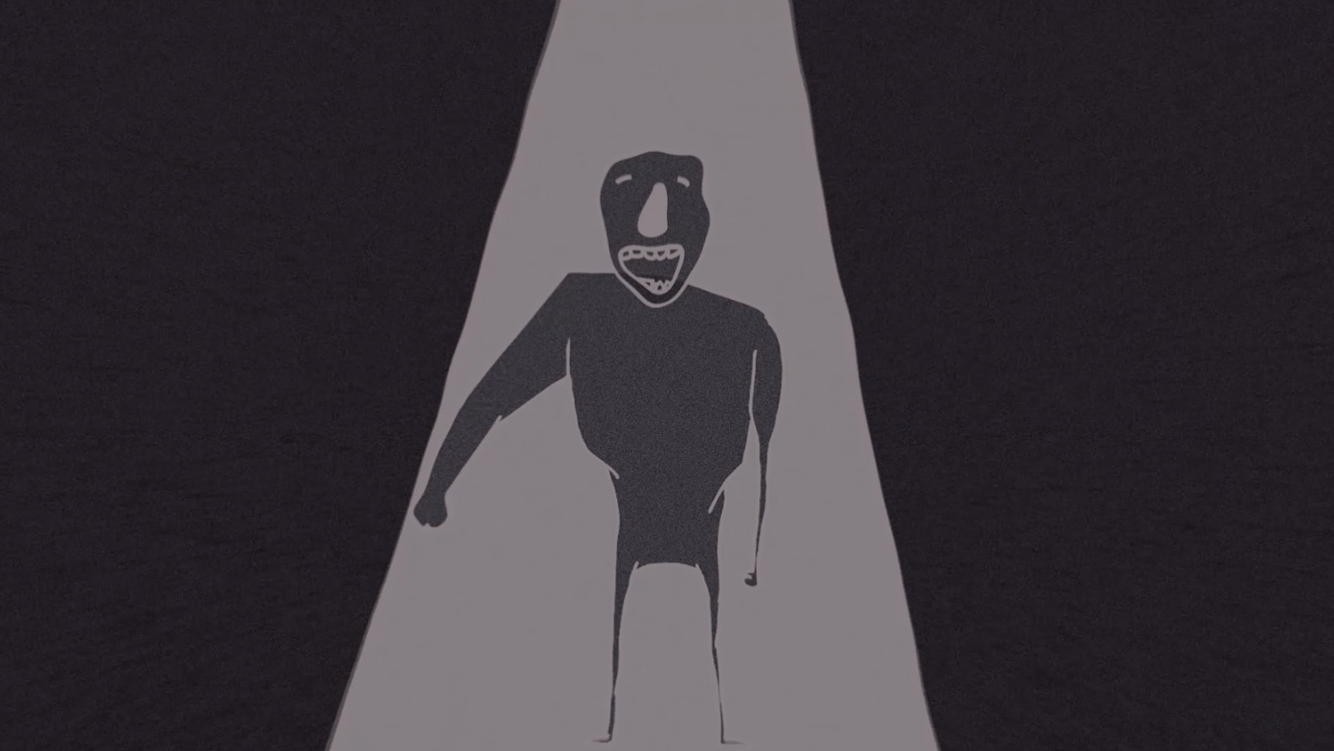 Imagem de um personagem no centro da luz de uma espetáculo